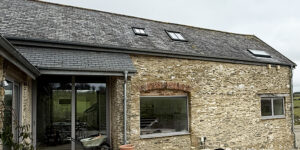Recently renovated barn conversion with traditional stone