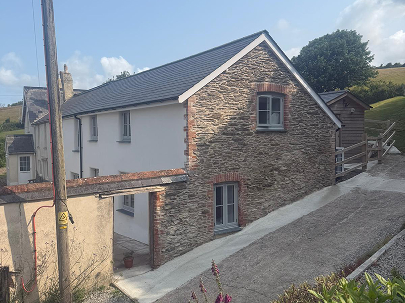 traditional stonework renovation in Devon